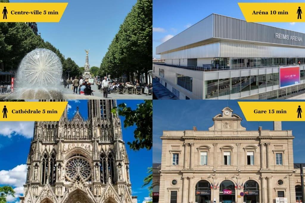 Forum Flower Spacieux T2 Au Coeur De La Ville Reims Exterior photo